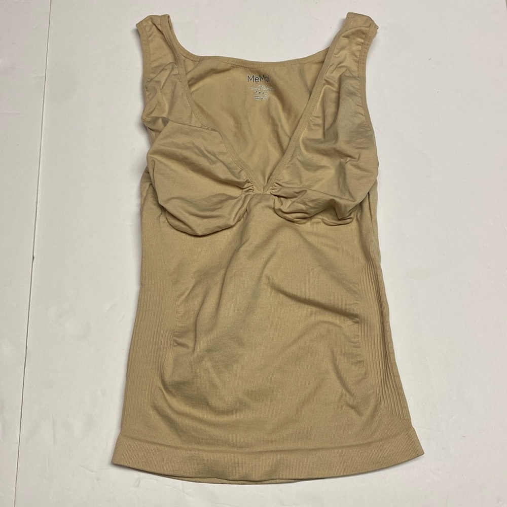 MeMoi V-Neck Wireless Support Shapewear Shaping  Tanktop Biege Size Large